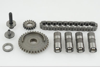 Framsidan på Motordelar från en H-D Softail -2005 motorcykel.