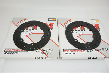 Baksidan på Bromsskiva från en Honda NSR 400 -1987 motorcykel.