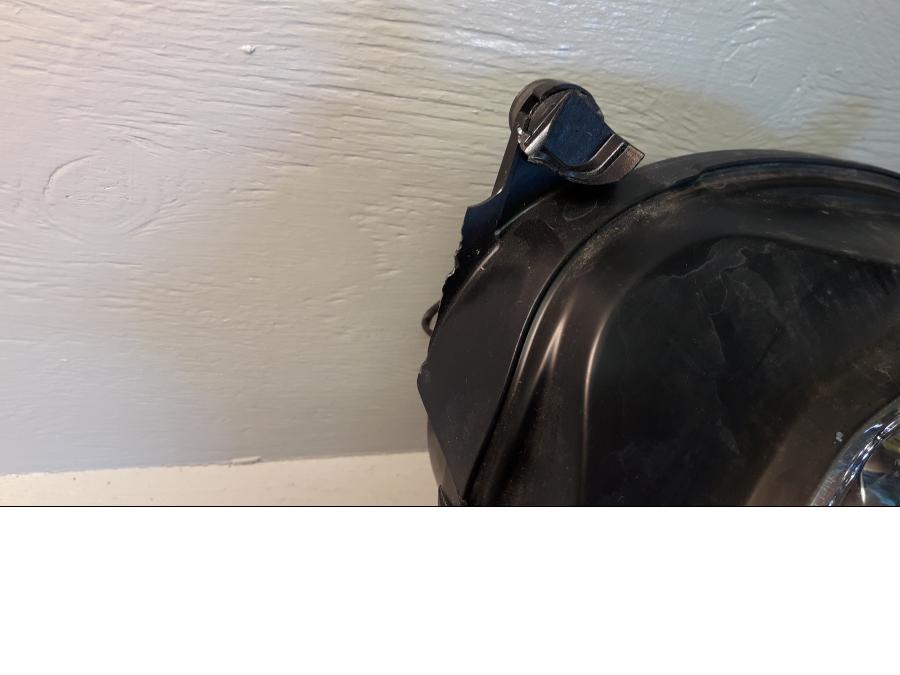 Baksidan på Strålkastare från en Suzuki GSX-R 1000 -2008 motorcykel.