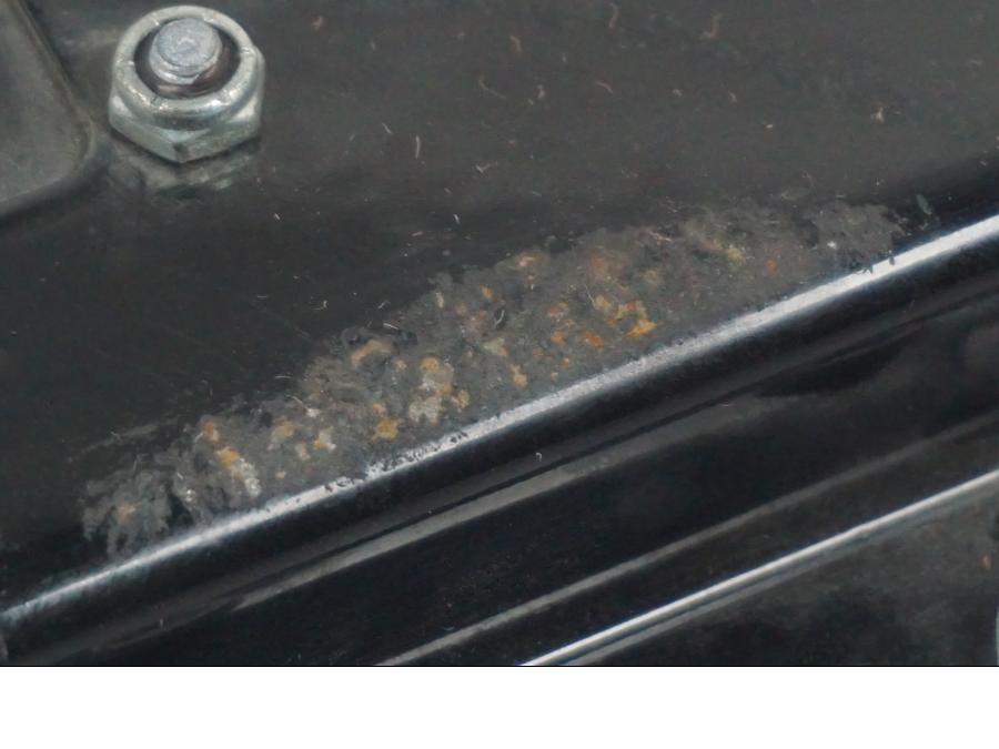 Höger sida på Larm från en H-D Softail Standard FXST -2001 motorcykel.