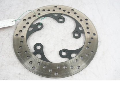 Framsidan på Bromsskiva från en Suzuki GSX-R 600 -2005 motorcykel.