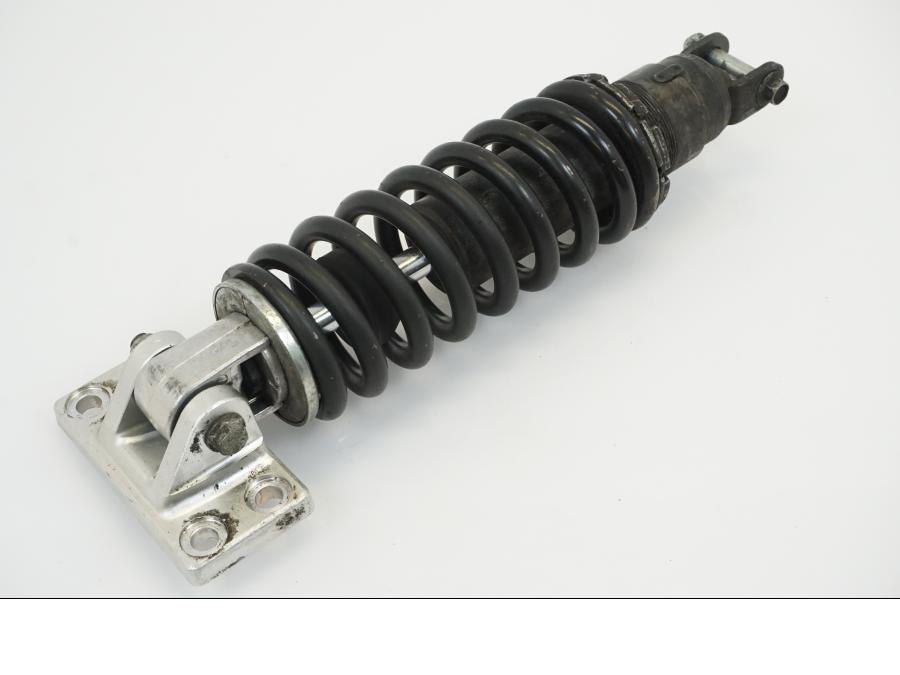 Baksidan på Stötdämpare från en Suzuki GSX-R 750 -1988 motorcykel.