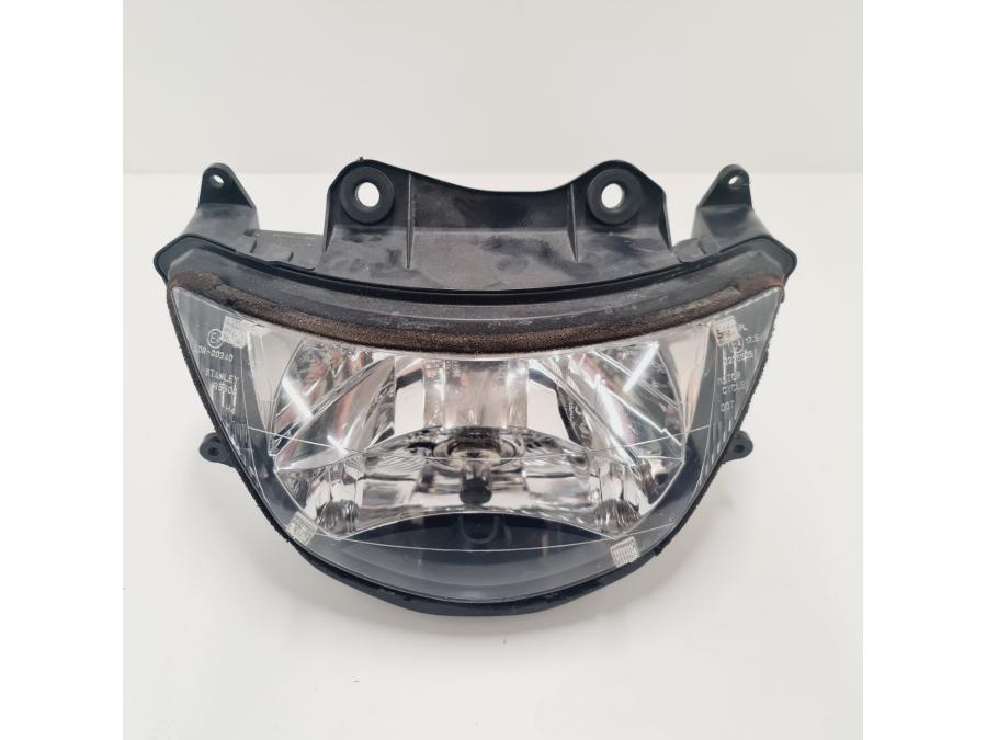 Framsidan på Strålkastare från en Kawasaki ZX-6R -1998 motorcykel.