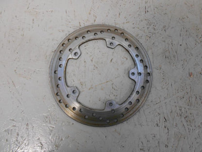 Baksidan på Bromsskiva från en BMW S 1000 RR -2016 motorcykel.