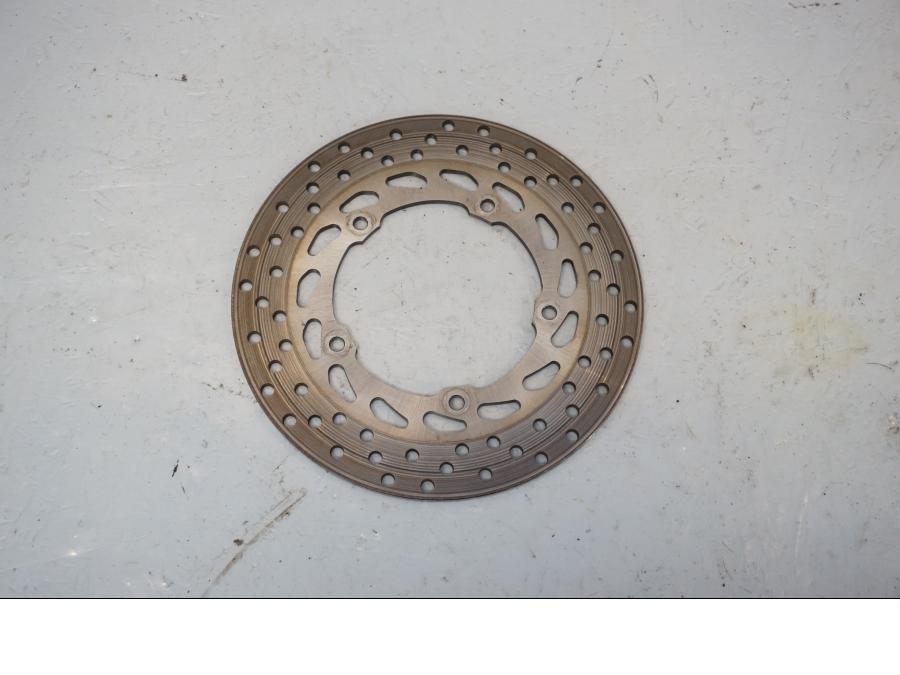 Framsidan på Bromsskiva från en Yamaha XJ 6 -2011 motorcykel.