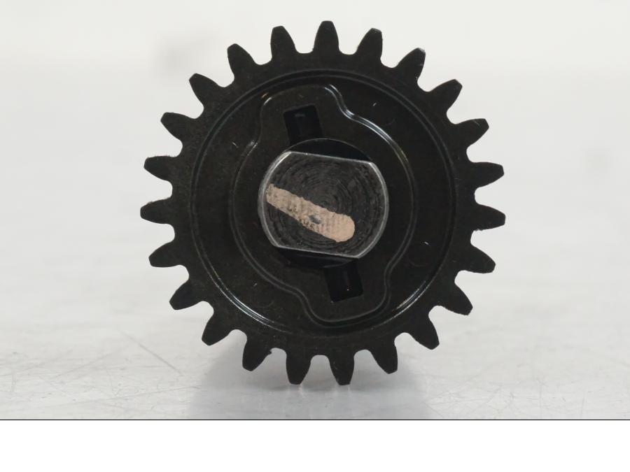 Snett uppifrån på Vattenpump från en Honda CBR 125 R -2006 motorcykel.