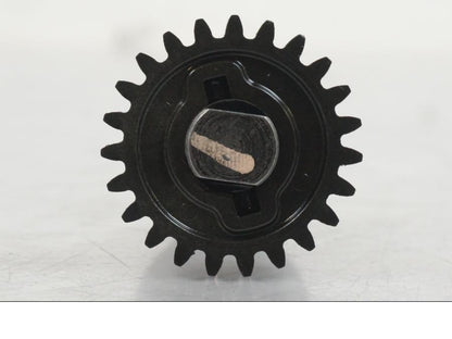 Snett uppifrån på Vattenpump från en Honda CBR 125 R -2006 motorcykel.