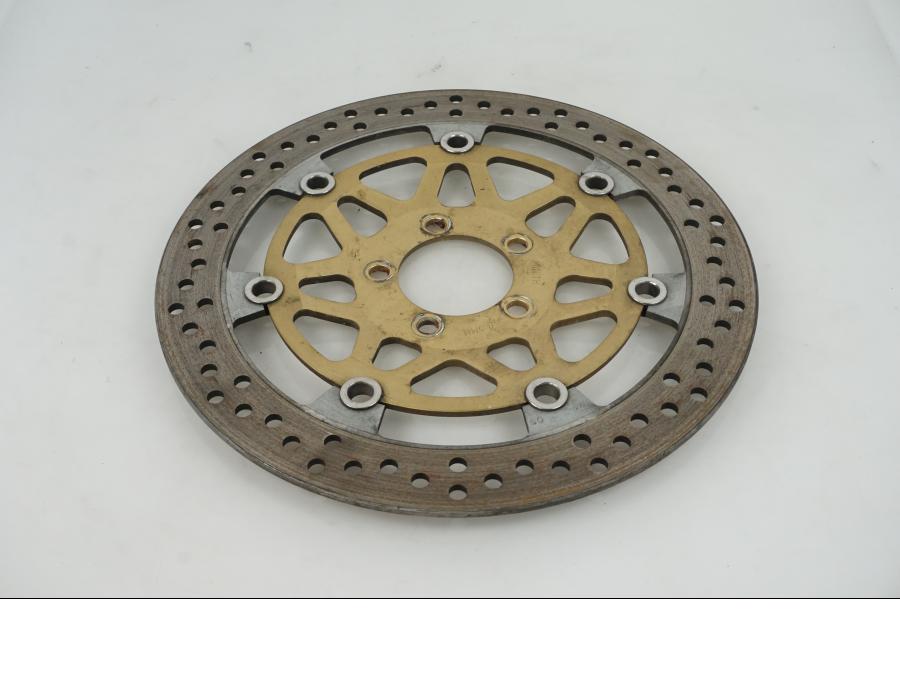 Baksidan på Bromsskiva från en Kawasaki ZX-9R -2001 motorcykel.
