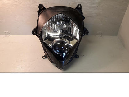 Framsidan på Strålkastare från en Suzuki GSX-R 1000 -2008 motorcykel.