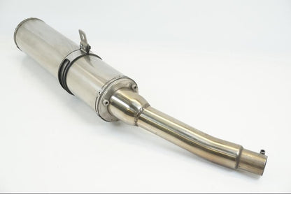 Baksidan på Ljuddämpare från en Yamaha TDM 900 -2004 motorcykel.