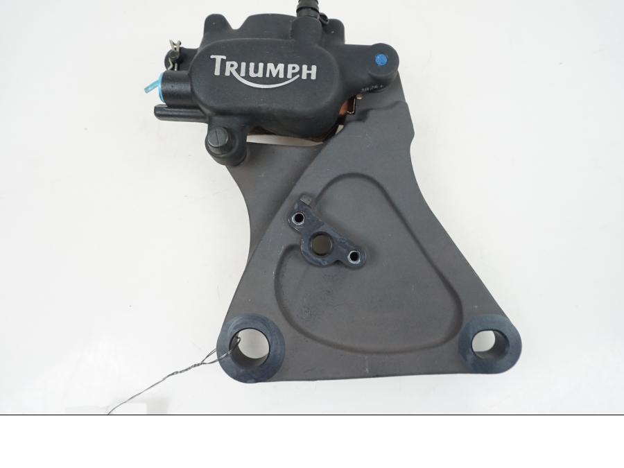 Framsidan på Bromsok från en Triumph Rocket III -2006 motorcykel.