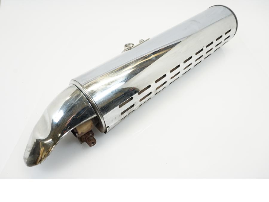 Framsidan på Ljuddämpare från en BMW R 1150 R -2002 motorcykel.