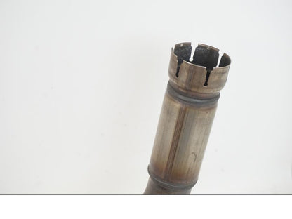 Snett uppifrån på Ljuddämpare från en Honda CBR 600 RR -2009 motorcykel.