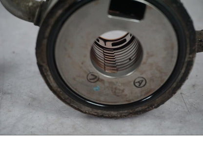 Snett uppifrån på Oljekyl från en Triumph Tiger Explorer -2016 motorcykel.