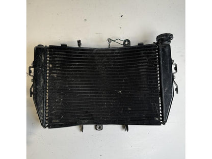 Framsidan på Vattenkyl från en Triumph Speed Triple -2011 motorcykel.