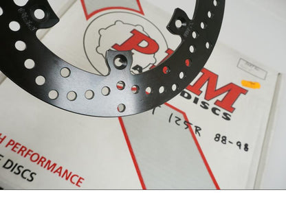 Höger sida på Bromsskiva från en Yamaha DT 125 -1998 motorcykel.