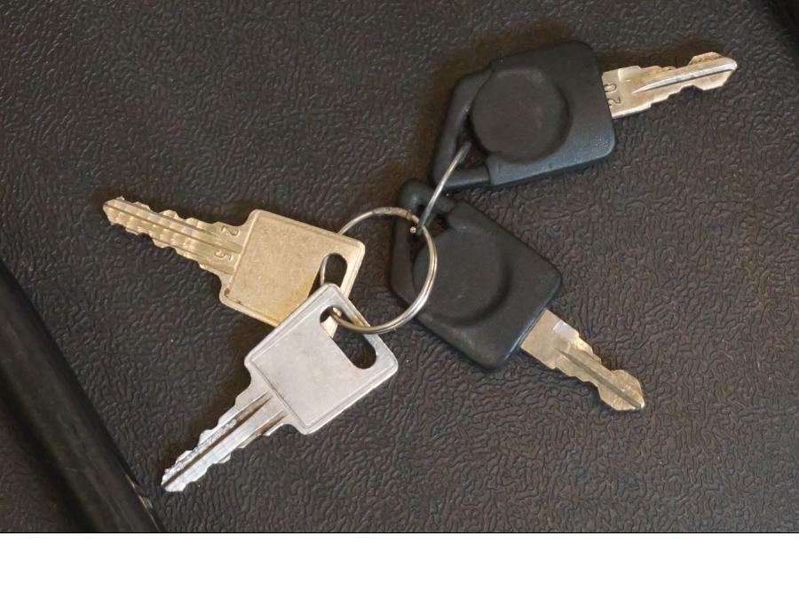 Baksidan på Sidoväska från en Yamaha XJ 900 -1997 motorcykel.