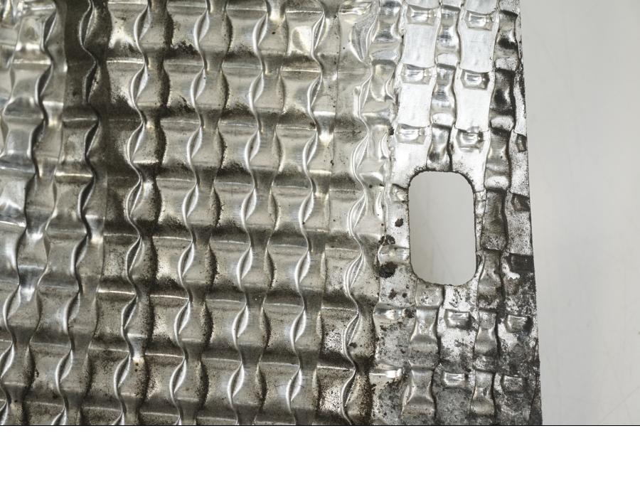 Snett uppifrån på Värmeskydd från en Suzuki GSX-R 1000 -2007 motorcykel.