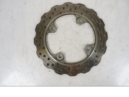 Vänster sida på Bromsskiva från en Kawasaki ER-6N -2008 motorcykel.