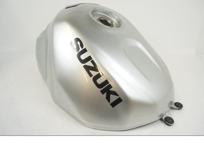 Snett uppifrån på Bensintank från en Suzuki GSX-R 1000 -2003 motorcykel.