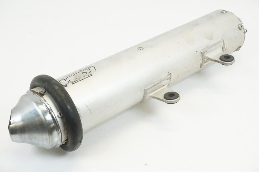 Baksidan på Ljuddämpare från en KTM 660 SMC -2006 motorcykel.