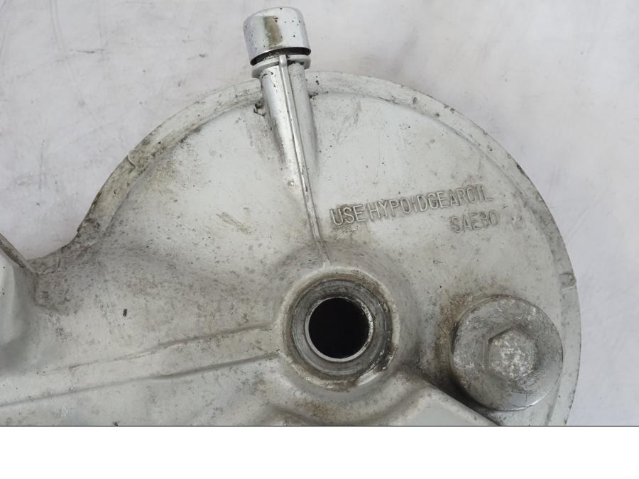 Snett uppifrån på Slutväxel från en Honda NT 650 V -2002 motorcykel.