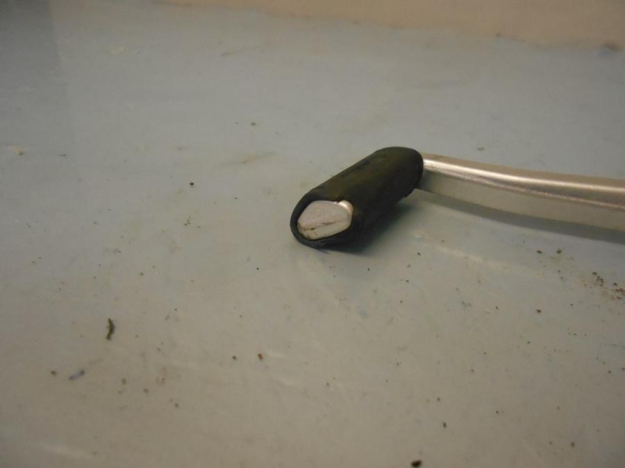 Baksidan på Växelpedal från en Ducati Multistrada 1200 -2015 motorcykel.