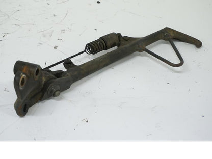 Snett uppifrån på Sidostöd från en Honda VFR 750 -1990 motorcykel.