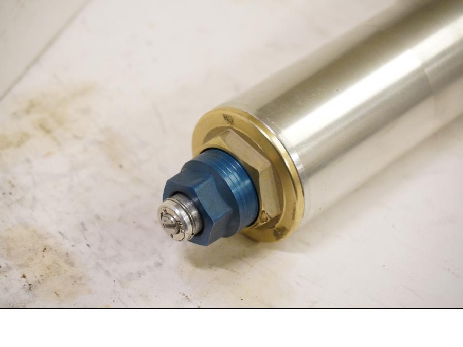 Snett uppifrån på Gaffelben från en Suzuki GSX-R 750 -2000 motorcykel.