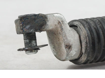 Baksidan på Fotpinne från en H-D Softail FXCW Rocker -2008 motorcykel.