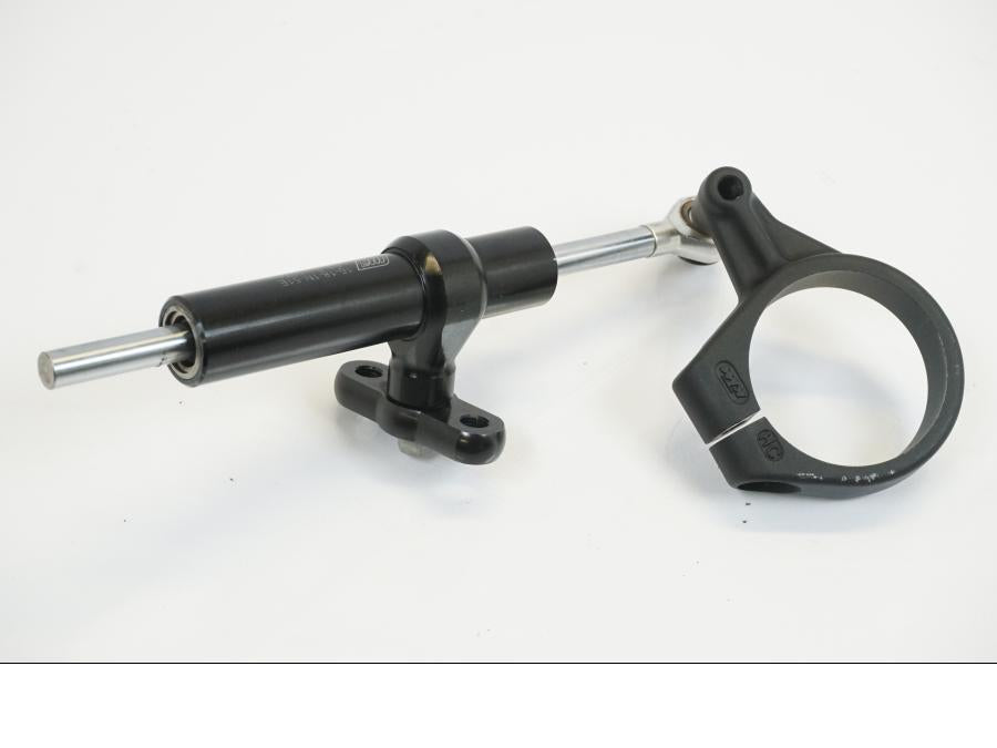 Höger sida på Styrdämpare från en KTM 1190 Adventure -2013 motorcykel.