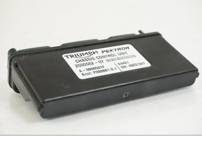 Baksidan på Control Unit från en Triumph Speed Triple -2021 motorcykel.