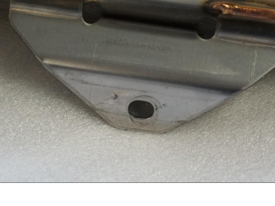 Snett uppifrån på Ljuddämpare från en Honda CBR 600 -2000 motorcykel.