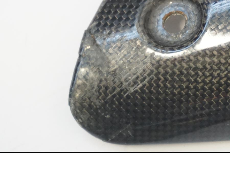 Vänster sida på Värmeskydd från en KTM 1290 Super Adventure R -2019 motorcykel.