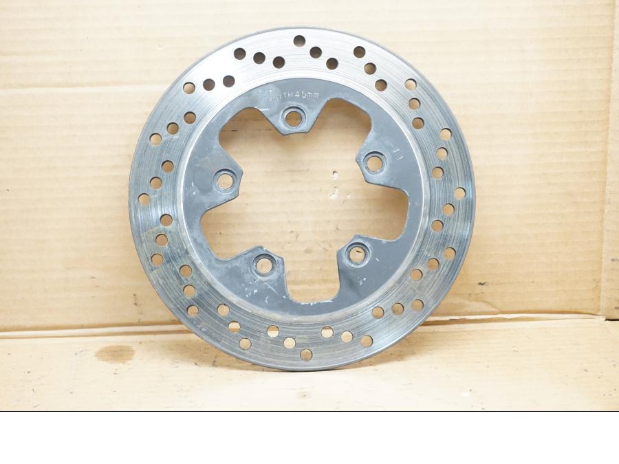 Framsidan på Bromsskiva från en Suzuki GSX 1300 R -2001 motorcykel.