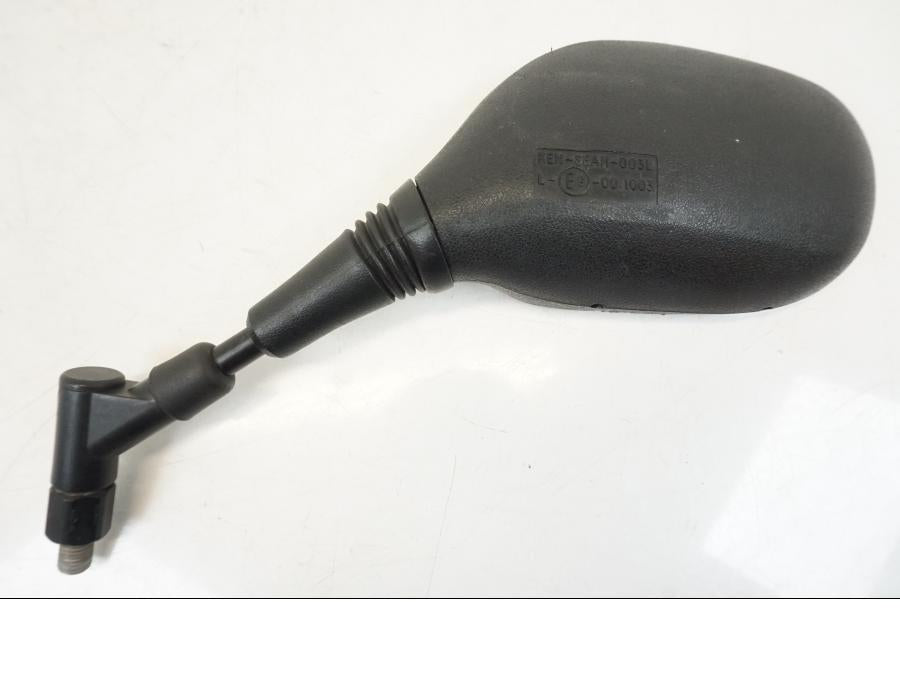 Snett uppifrån på Backspegel från en Yamaha XT 1200 A -2010 motorcykel.