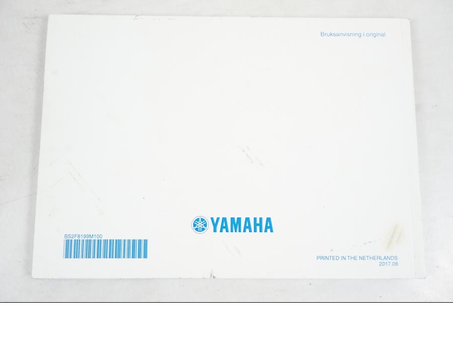 Höger sida på Instruktionsbok från en Yamaha MT-09 -2019 motorcykel.