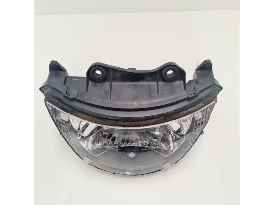 Snett uppifrån på Strålkastare från en Kawasaki ZX-6R -1998 motorcykel.