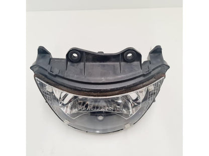 Snett uppifrån på Strålkastare från en Kawasaki ZX-6R -1998 motorcykel.