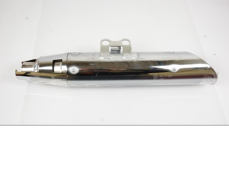 Höger sida på Ljuddämpare från en Kawasaki EN 500 -1999 motorcykel.