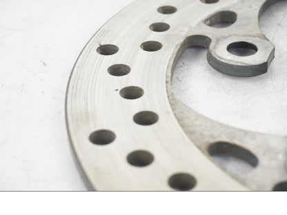 Baksidan på Bromsskiva från en Suzuki GSX-R 750 -2007 motorcykel.