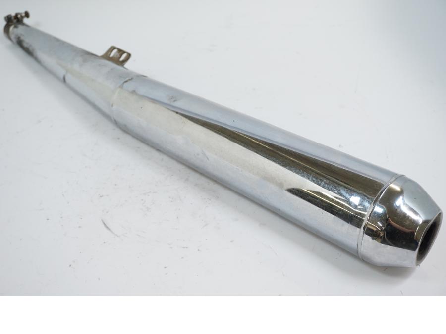 Framsidan på Ljuddämpare från en BMW R 60 -1971 motorcykel.