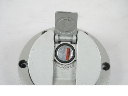 Snett nerifrån på Låssats från en Aprilia RS 125 -2000 motorcykel.