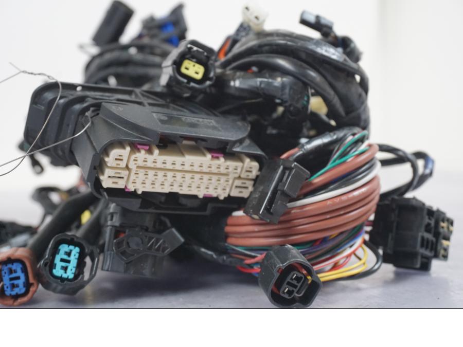 Snett uppifrån på Kabelstam från en Triumph Tiger 1200 -2018 motorcykel.