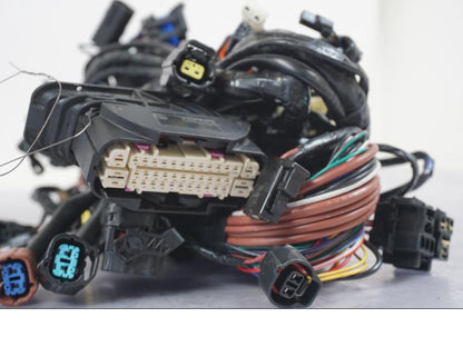 Snett uppifrån på Kabelstam från en Triumph Tiger 1200 -2018 motorcykel.