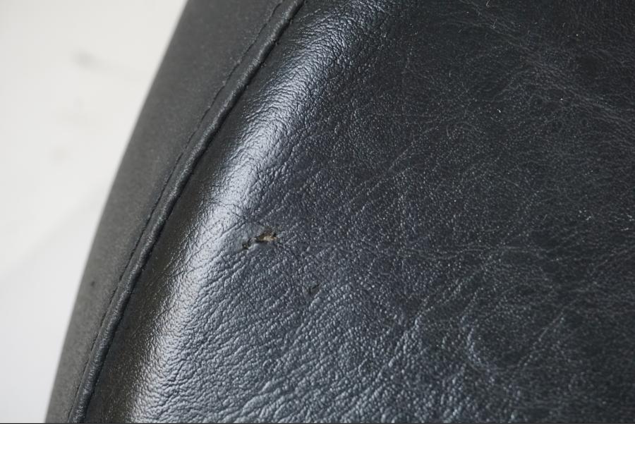 Snett uppifrån på Sadel från en Yamaha XVS 950 -2010 motorcykel.