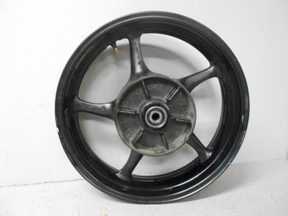 Baksidan på Fälg från en Yamaha XJ 6 -2011 motorcykel.