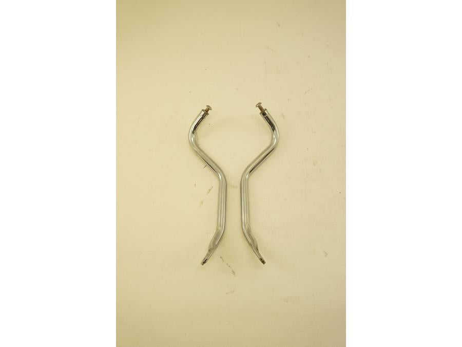 Snett uppifrån på Vindrutefäste från en Yamaha XVS 1100 -2001 motorcykel.