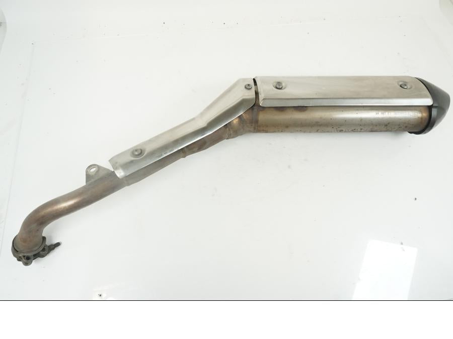 Framsidan på Ljuddämpare från en Honda XL 1000 V -2008 motorcykel.