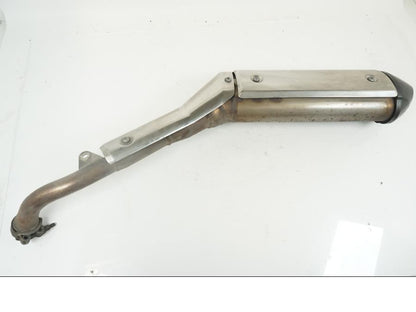 Framsidan på Ljuddämpare från en Honda XL 1000 V -2008 motorcykel.